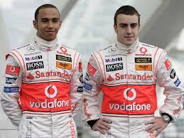 Lewis and Fernando, before it all imploded at McLaren